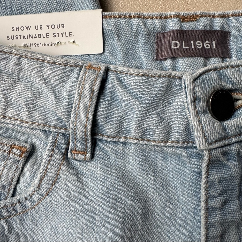 Anthropologie DL1961 Hepburn High-Rise Cropped Wide-Leg Jean NWT Size 26 - Picture 13 of 15